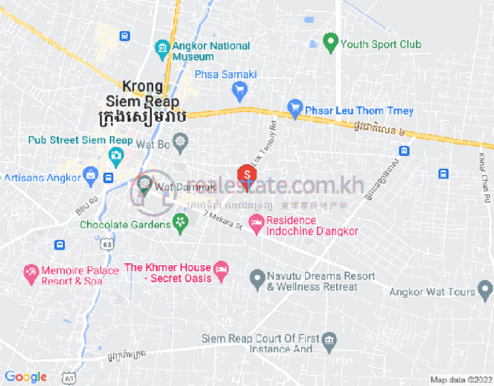 Svay Dangkum分区, 暹粒地图