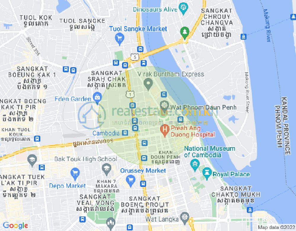 Map of Phnom Penh Thmey, Sen Sok, Phnom Penh