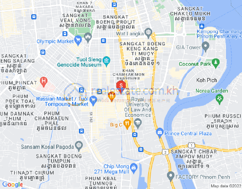 แผนที่ ตวลตุมปุง 1, จัมการมอน, พนมเปญ