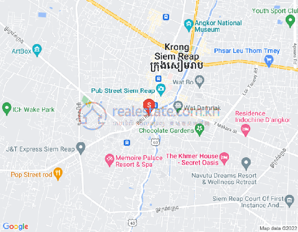 Svay Dangkum分区, 暹粒地图