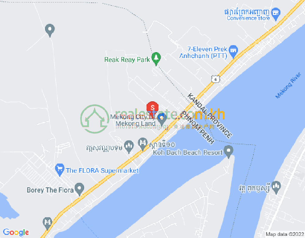 バクカエン, チュロイ・チャンバー, プノンペンの地図