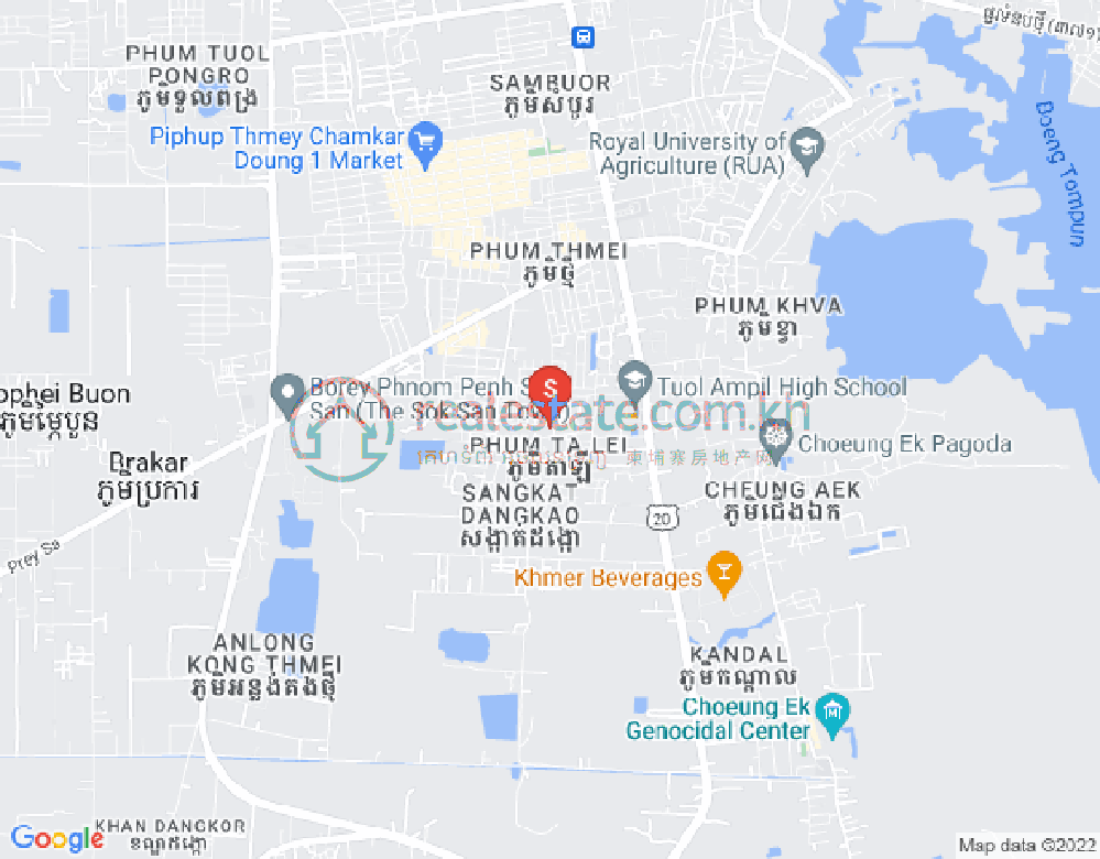 Map of Dangkao, Phnom Penh