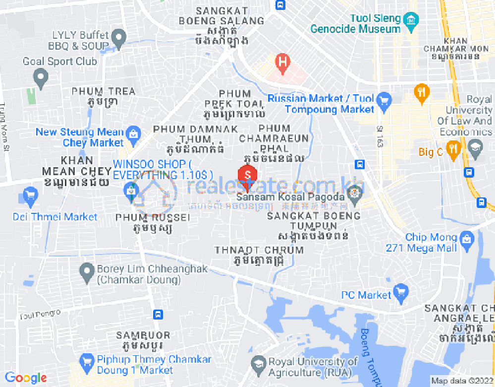 Map of Stueng Mean chey, Meanchey, Phnom Penh