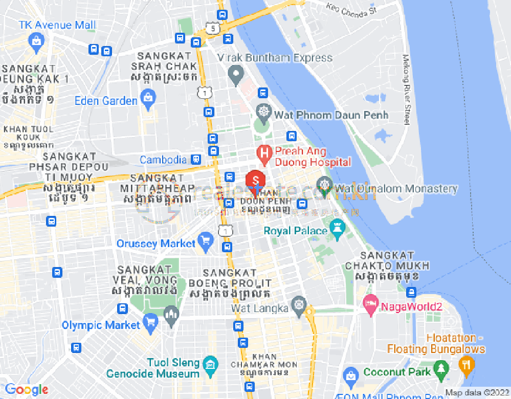 干拉省地图