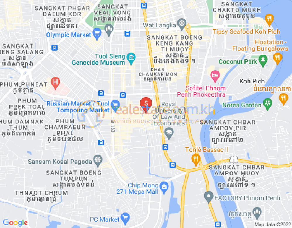 Carte de Olympic, Boeng Keng Kang, Phnom Penh