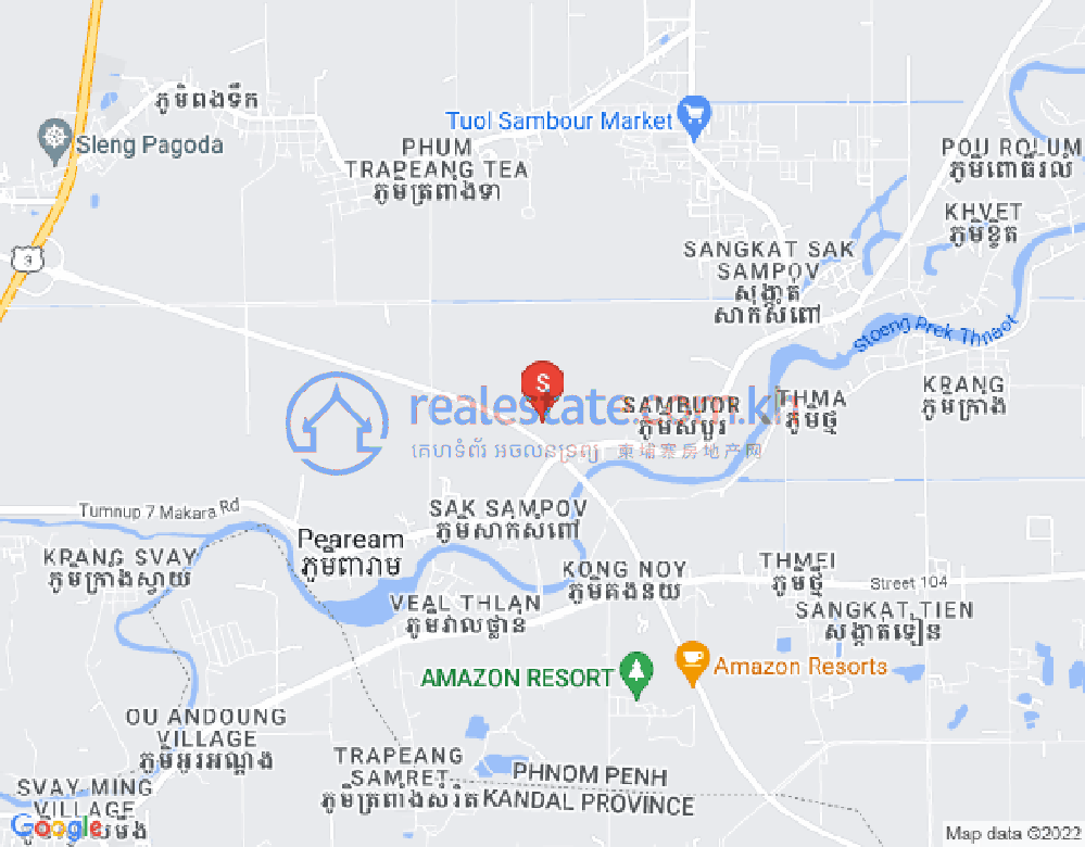 แผนที่ ซักซัมโปว์, ดังกอ, พนมเปญ