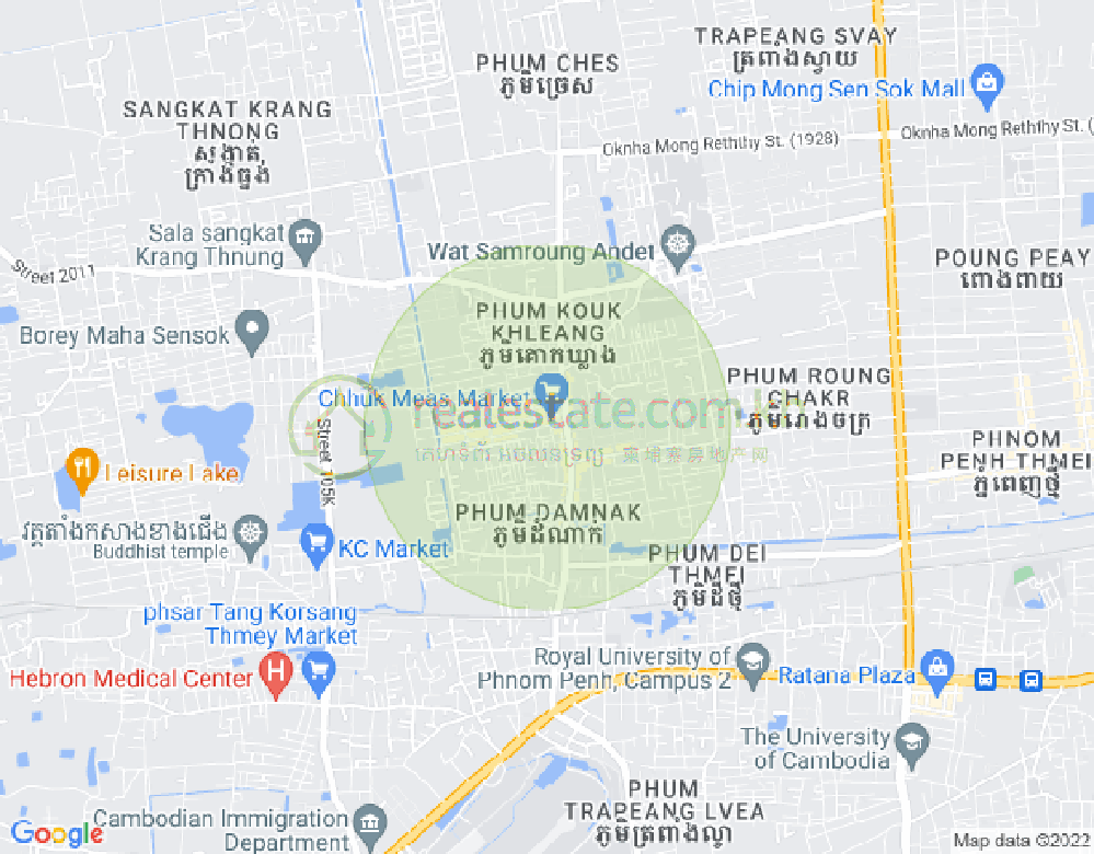 Market Chhuk Meas, St. B 26, 卡卡布1, 普森芷区, 金边地图