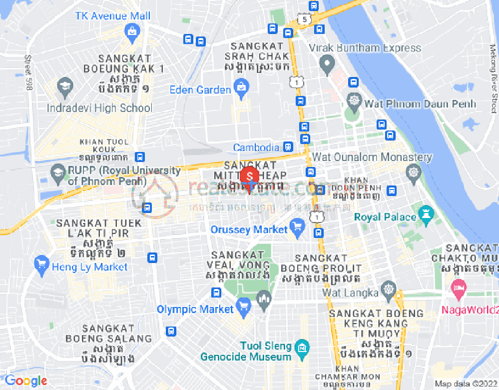 Map of Mittapheap, 7 Makara, Phnom Penh