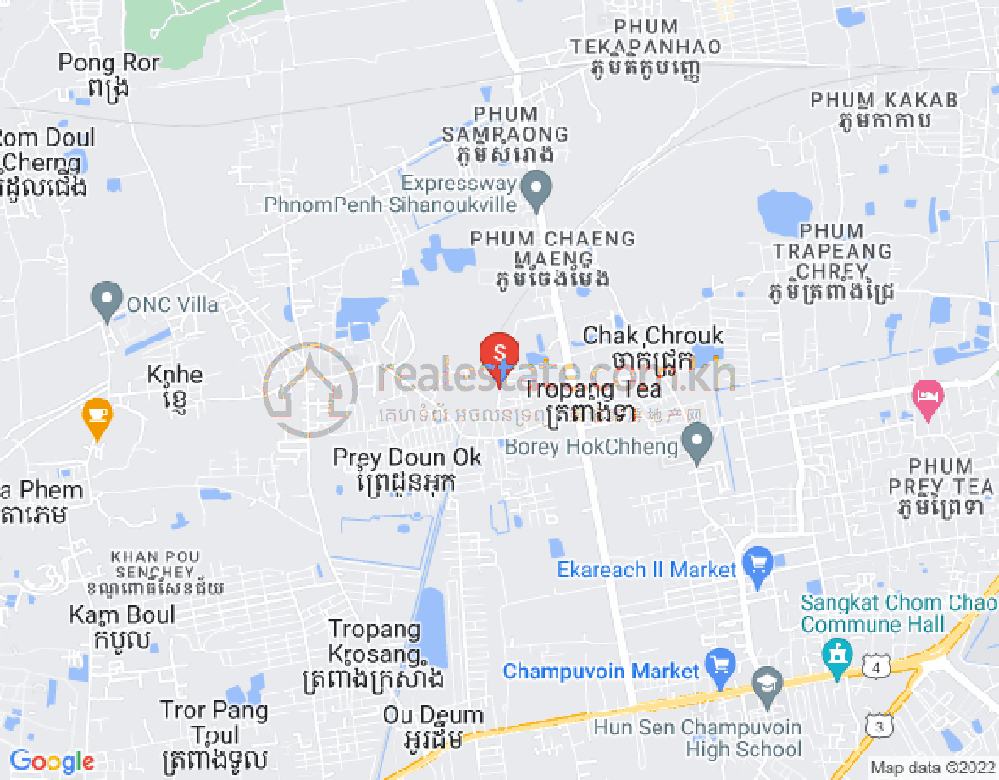 ផែនទី សំរោងក្រោម, ពោធិ៍សែនជ័យ, ភ្នំពេញ