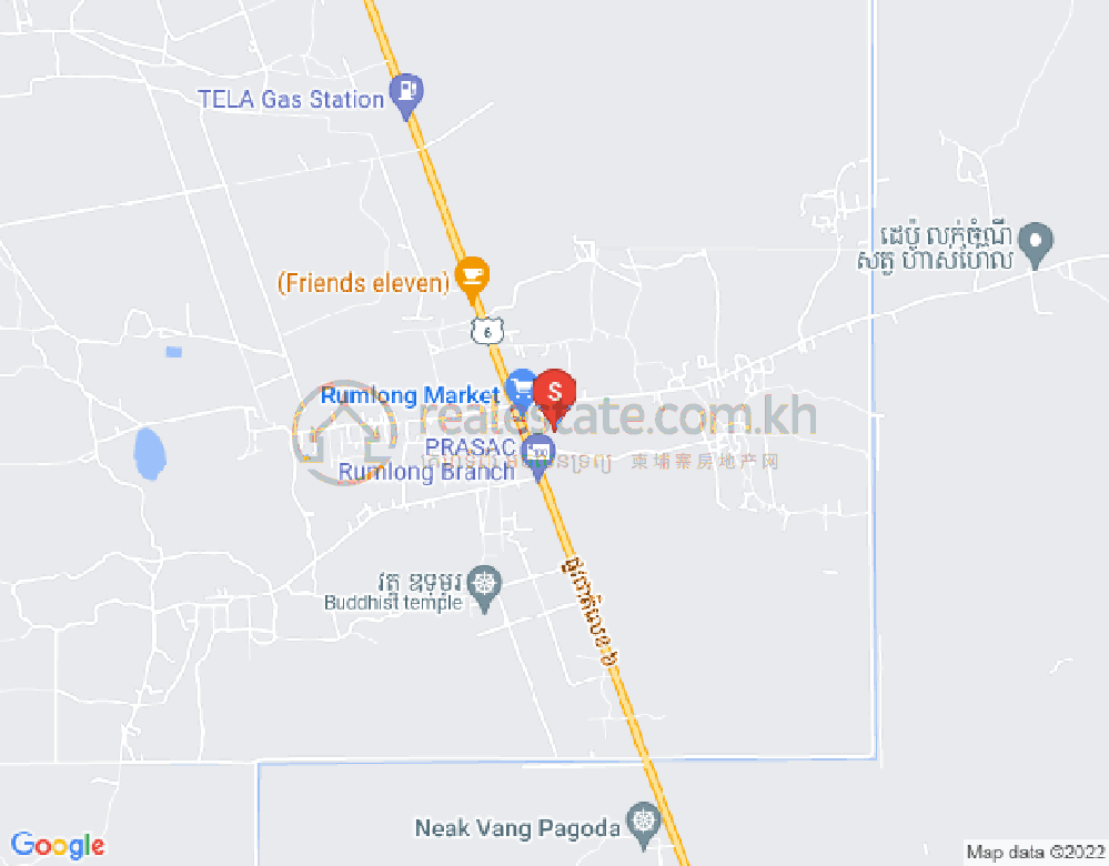 Map of Triel, Baray, Kampong Thom