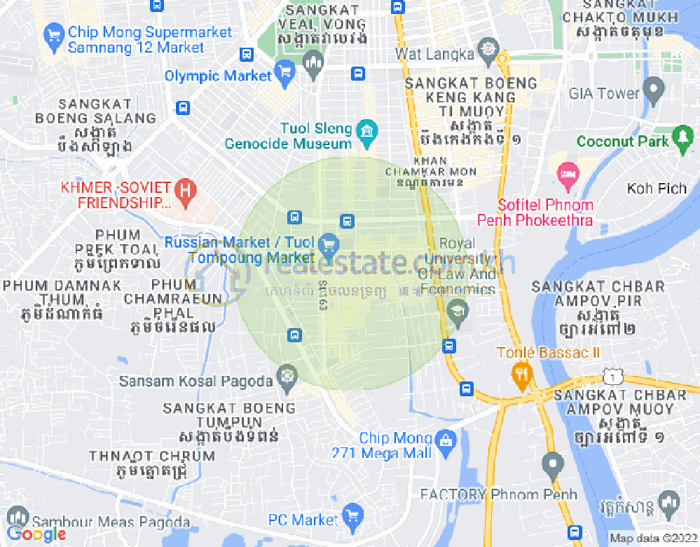 ផែនទី ទួលទំពូង១, ចំការមន, ភ្នំពេញ