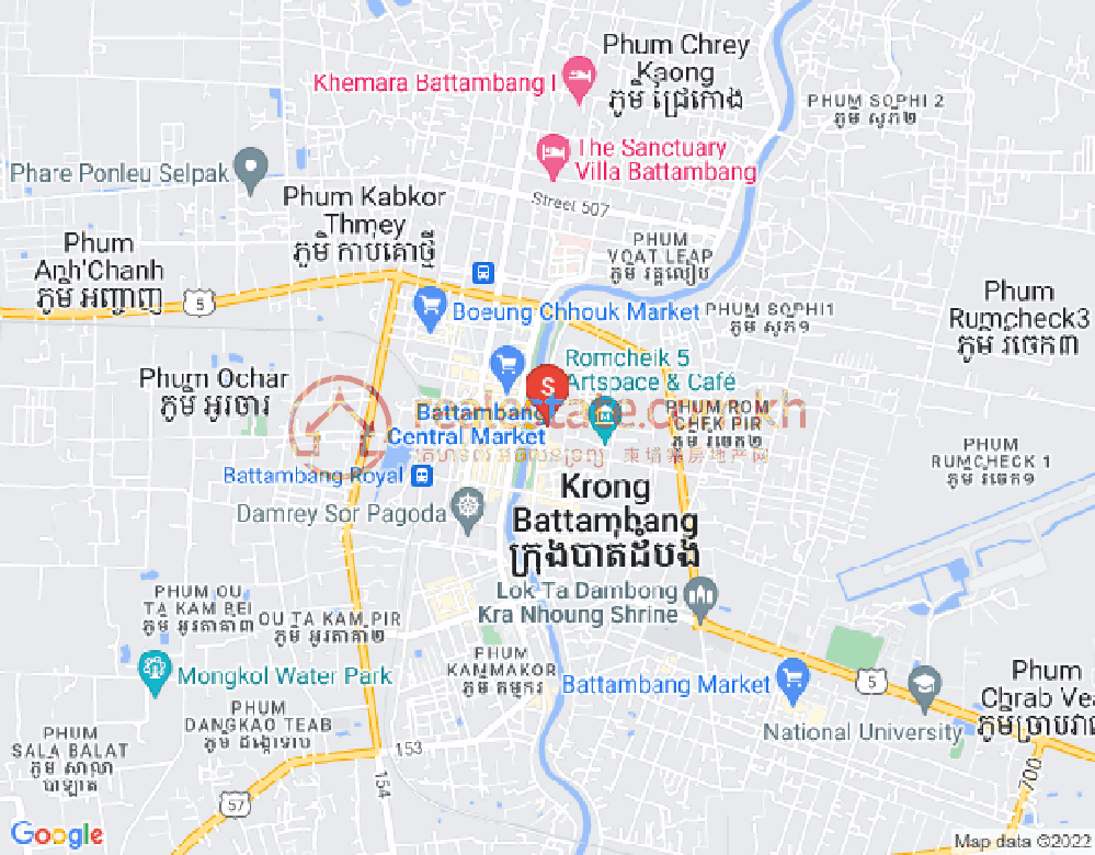 Map of Battambang