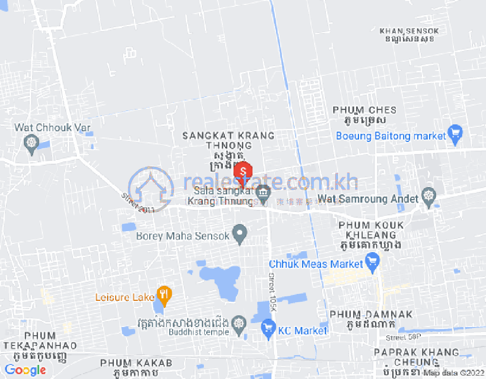 Carte de Krang Thnong, Sen Sok, Phnom Penh