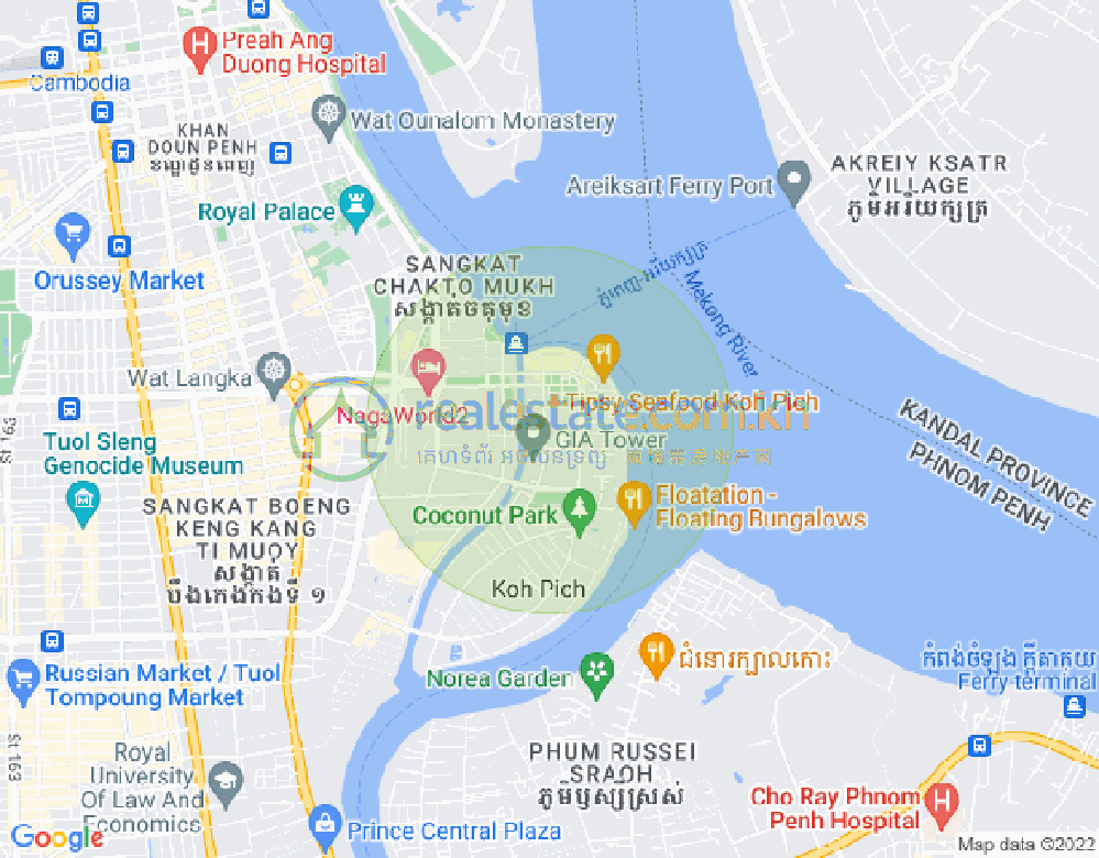 Mapa: 金边  金界赌场附近 65558, Phsar Chas, Daun Penh, Phnom Penh