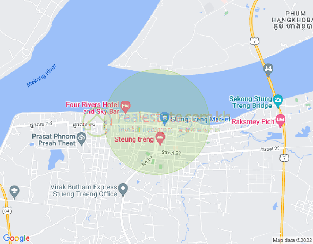 Mapa: Stueng Traeng, Stung Treng