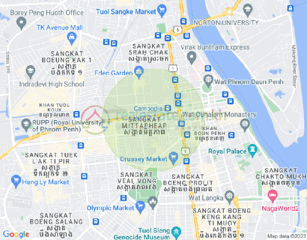 Map of Ou Ruessei 4, 7 Makara, Phnom Penh