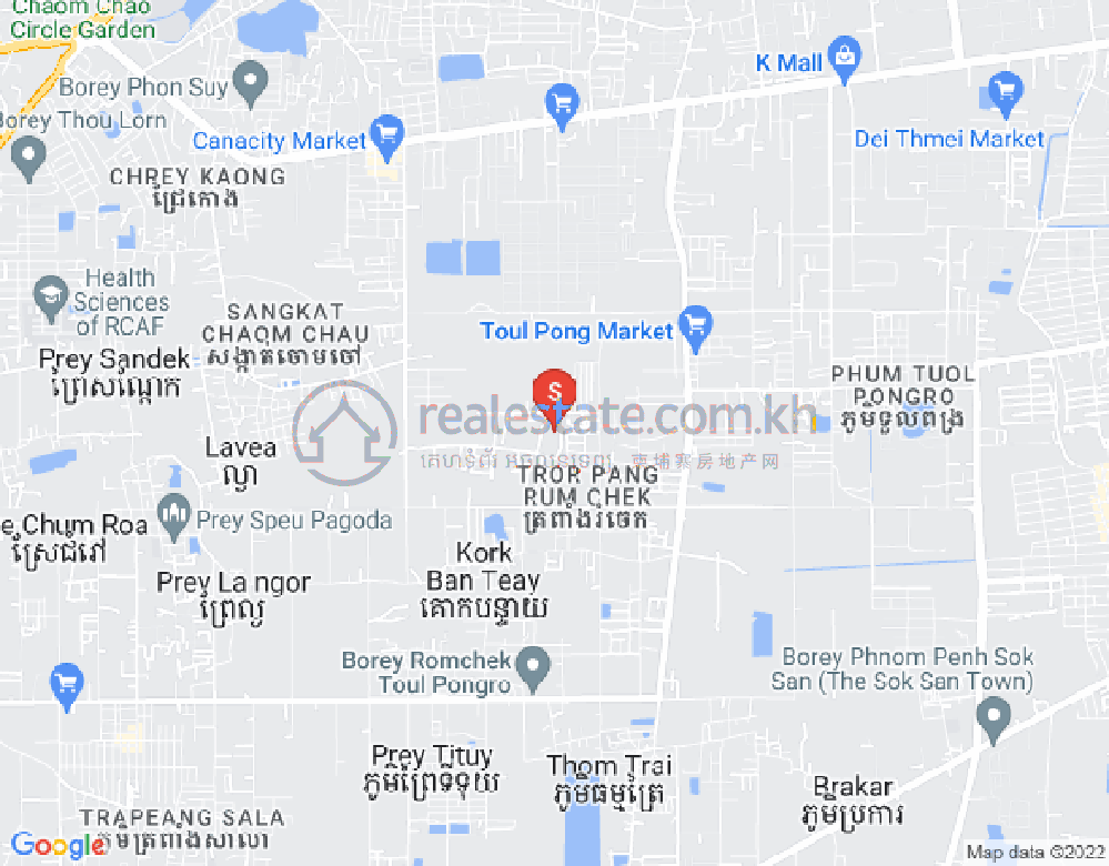 조주, 보리센차오구, 프놈펜 지도