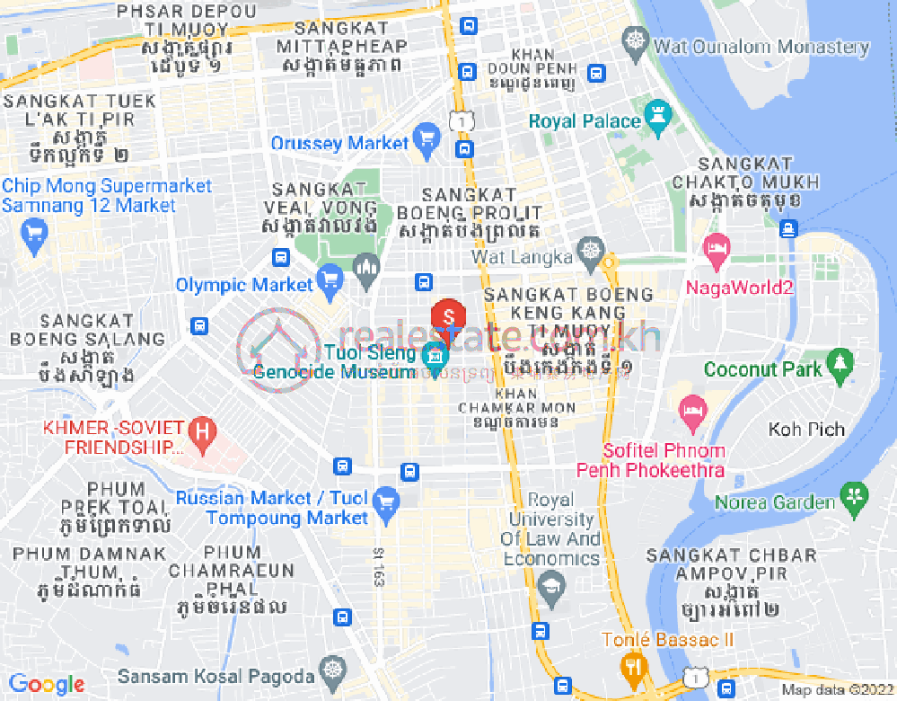 Mapa: BKK 3, Boeng Keng Kang, Phnom Penh