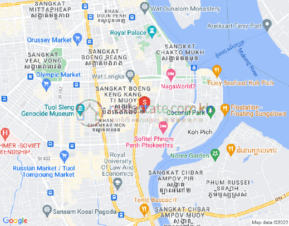 Map of The Penthouse Residence