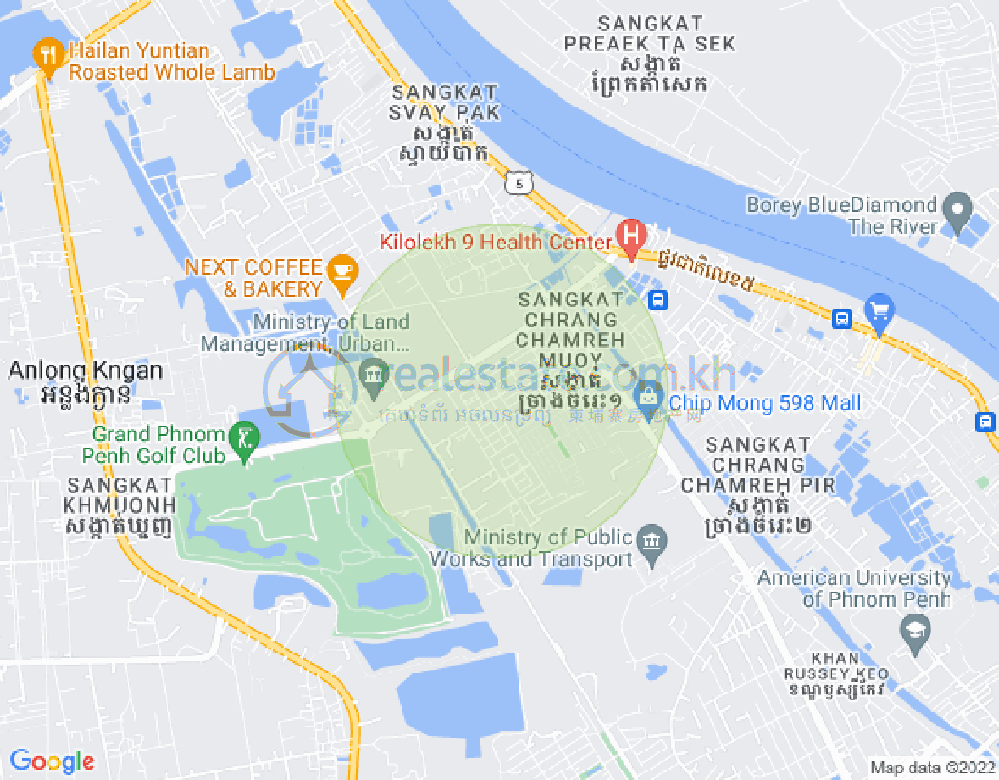 Mapa: Twin road 20m 348, Chrang Chamres I, Russey Keo, Phnom Penh