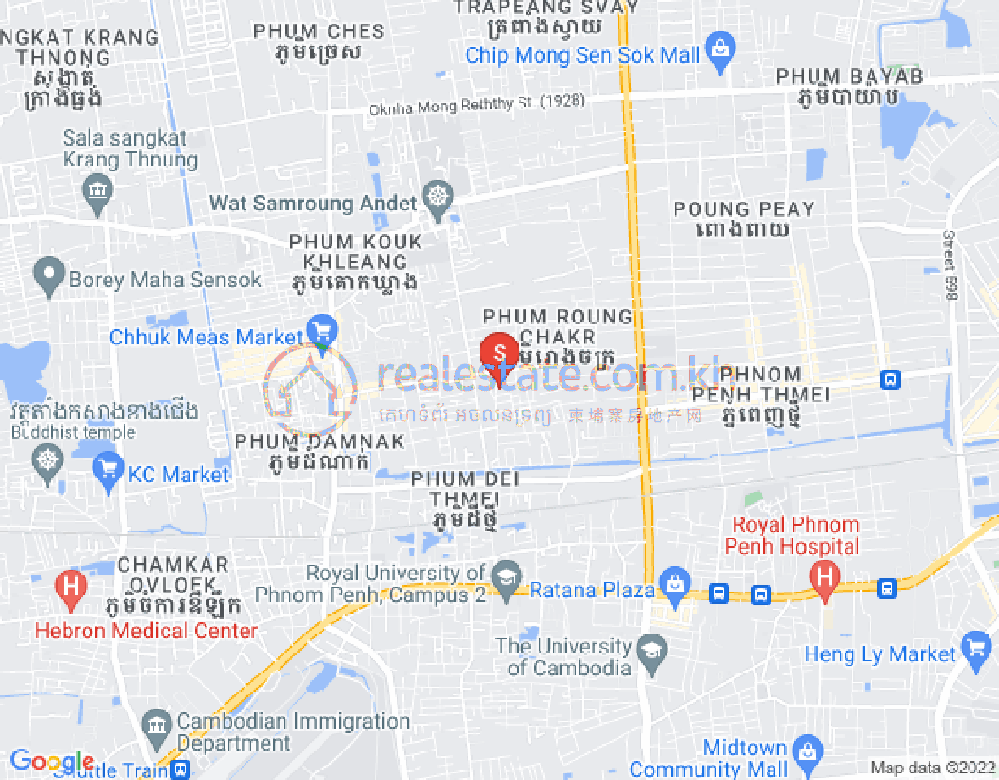 新金边, 森速区, 金边地图