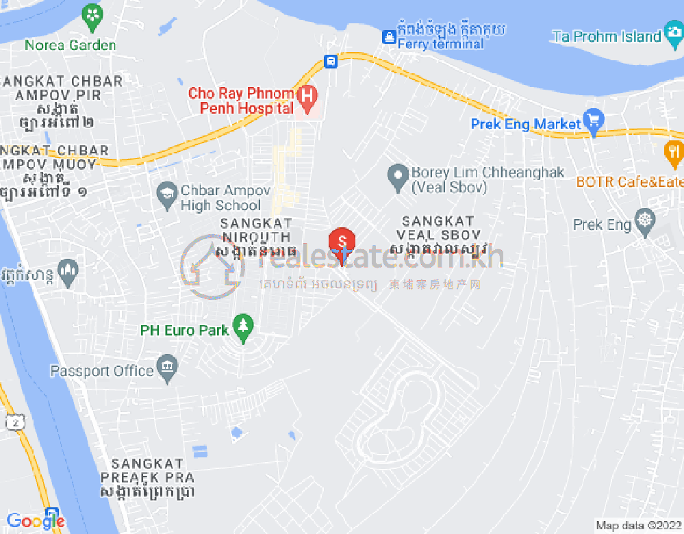 ផែនទី ព្រែកឯង, ច្បារអំពៅ, ភ្នំពេញ