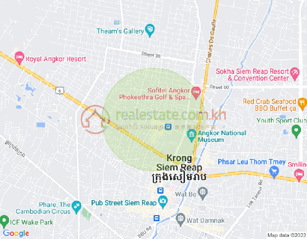 Svay Dangkum分区, 暹粒地图