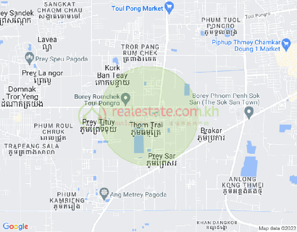 Map of Dangkao, Phnom Penh