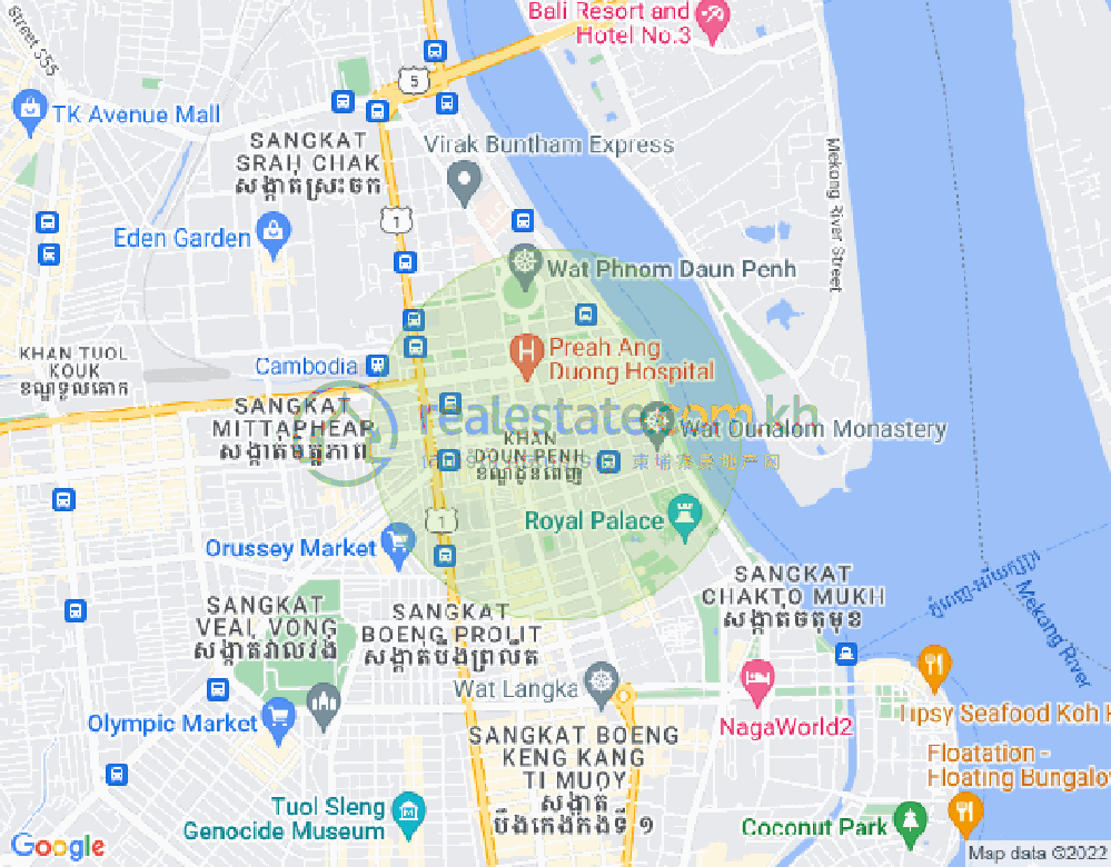 Карта Пномпень Тхмей, Сен Сок, Пномпень