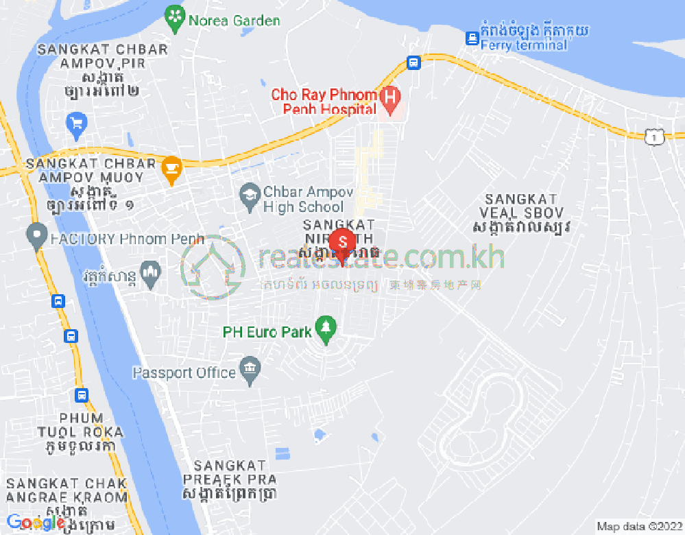 Mapa: Chbar Ampov II, Chbar Ampov, Phnom Penh