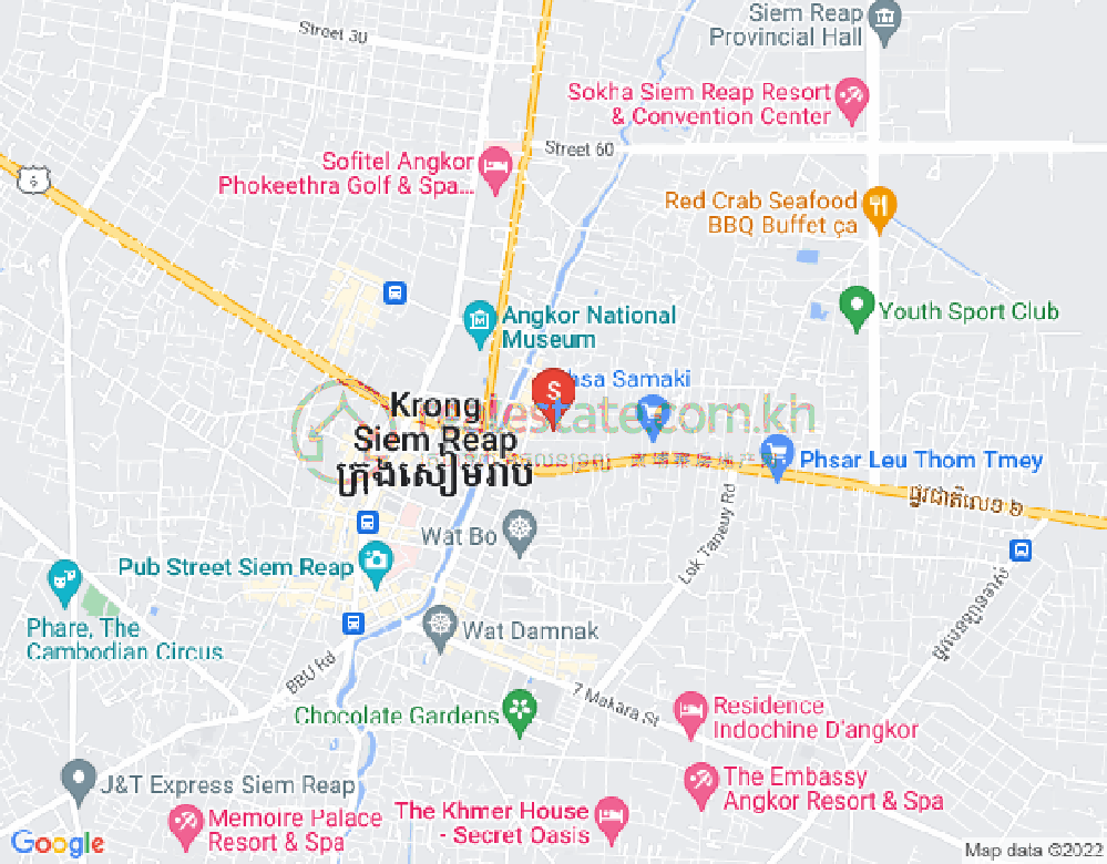 Svay Dangkum分区, 暹粒地图