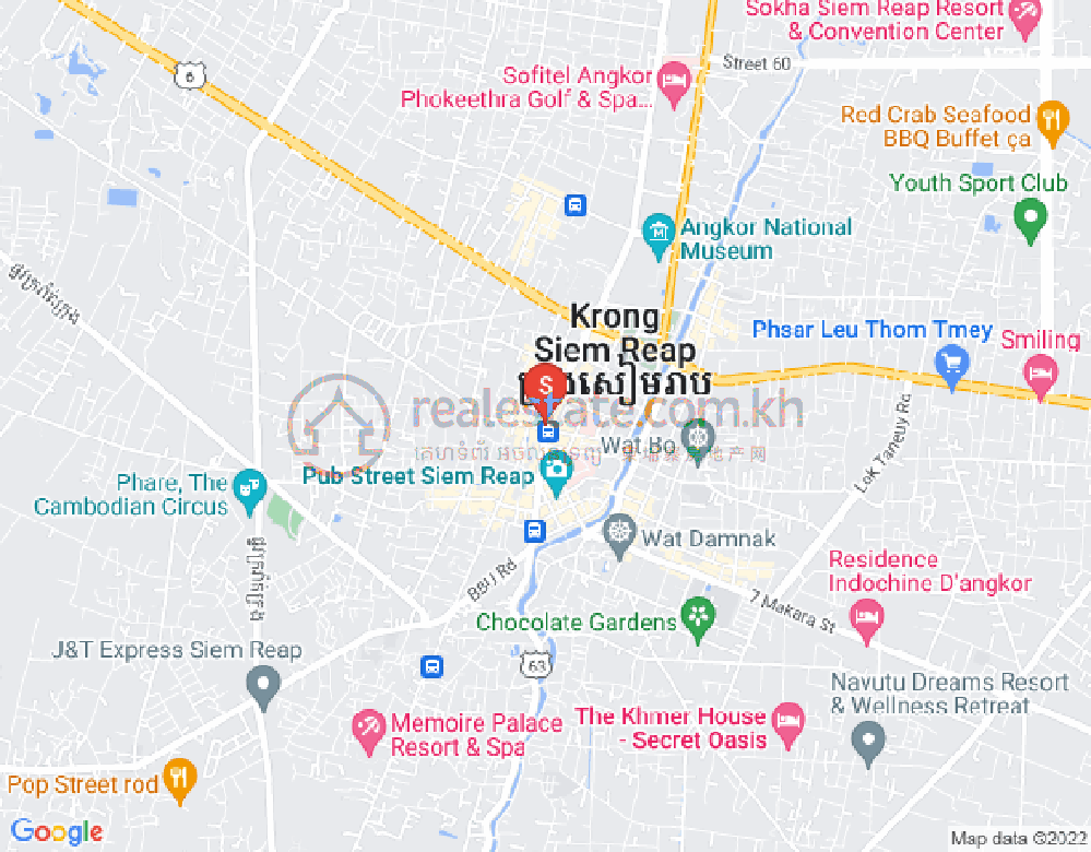 Map of Kouk Chak, Siem Reap