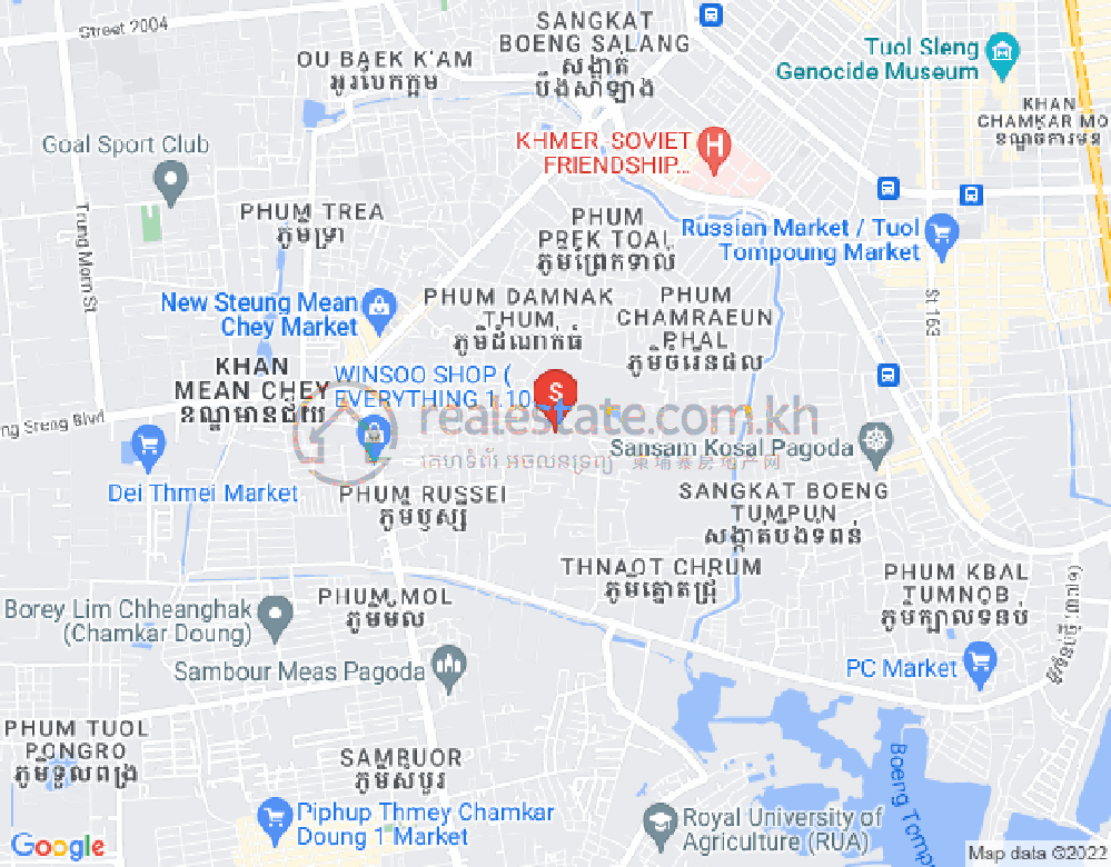 Map of Boeung Tumpun 2, Meanchey, Phnom Penh