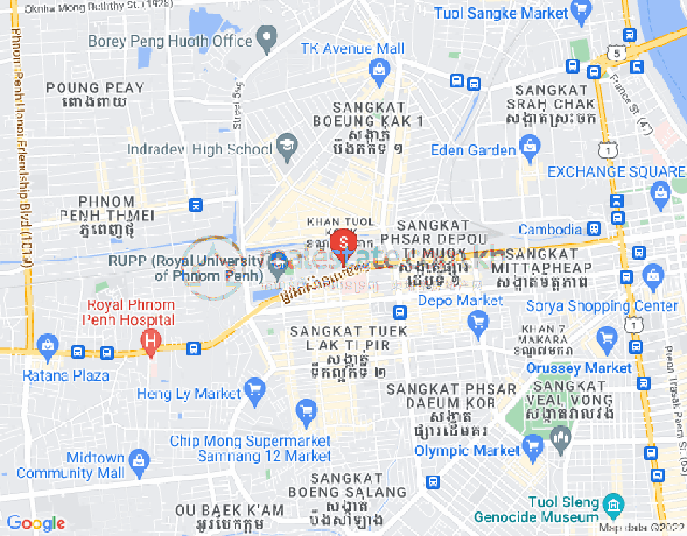 ផែនទី បឹងសាឡាង, ទួលគោក, ភ្នំពេញ