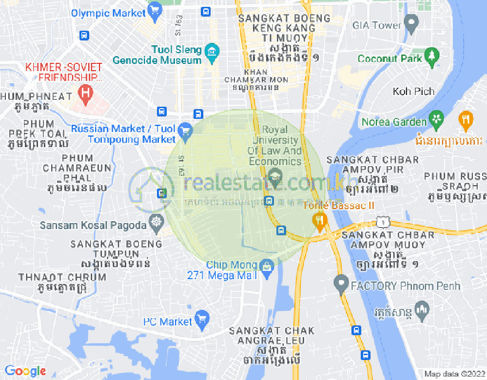 万禾密分区, 占卡蒙, 金边地图
