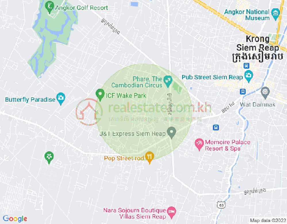 Svay Dangkum分区, 暹粒地图