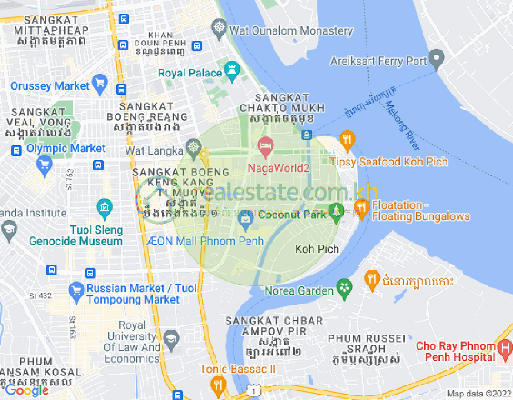 百色河分区, 占卡蒙, 金边地图