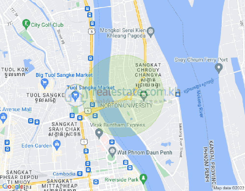 水净华区, 金边地图