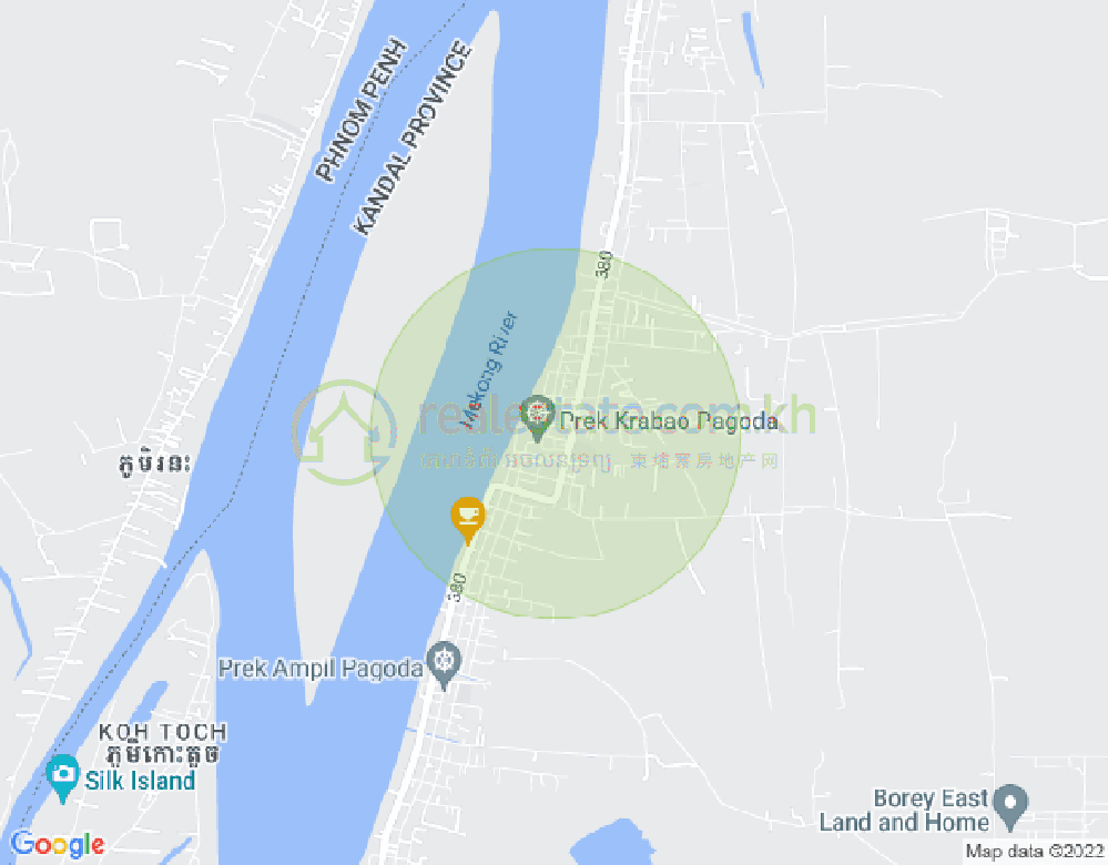 Carte de Preaek Ampil, Khsach Kandal, Kandal