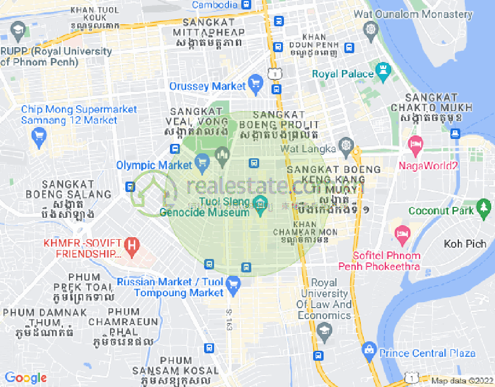แผนที่ บีเคเค 3, บึงเกงกอง, พนมเปญ