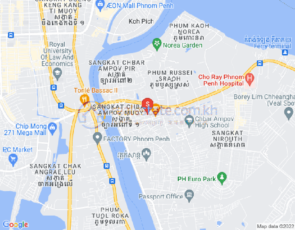 铁桥头区I分区, 铁桥头区, 金边地图