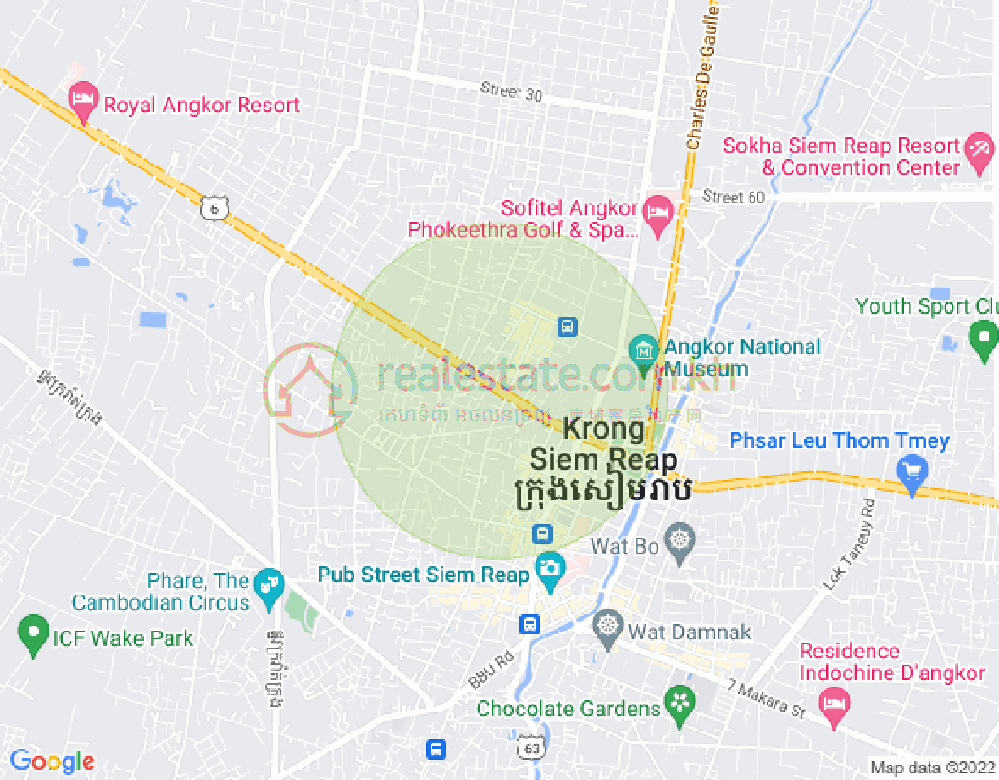 Mapa: Svay Dankum, Siem Reap