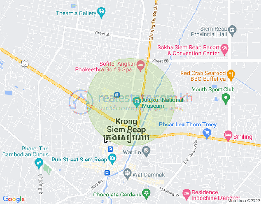 Svay Dangkum分区, 暹粒地图