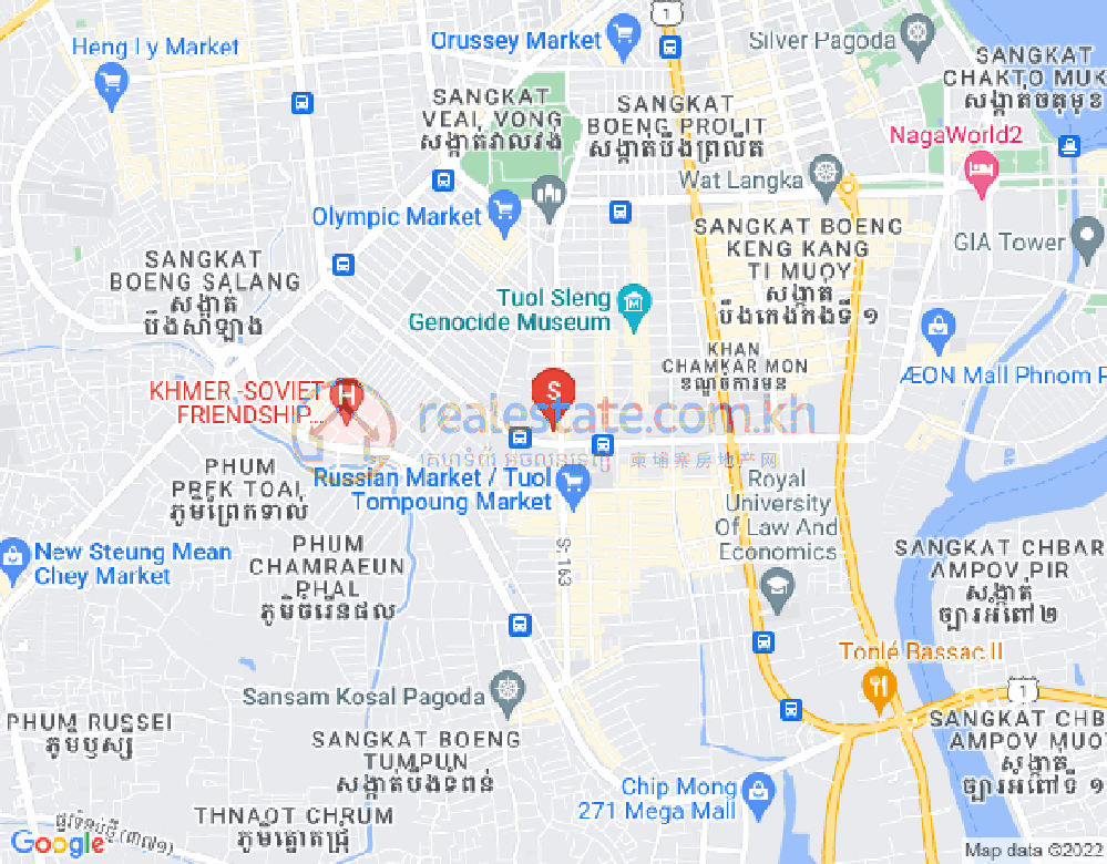 宣邦屯门1, 棉芷区, 金边地图