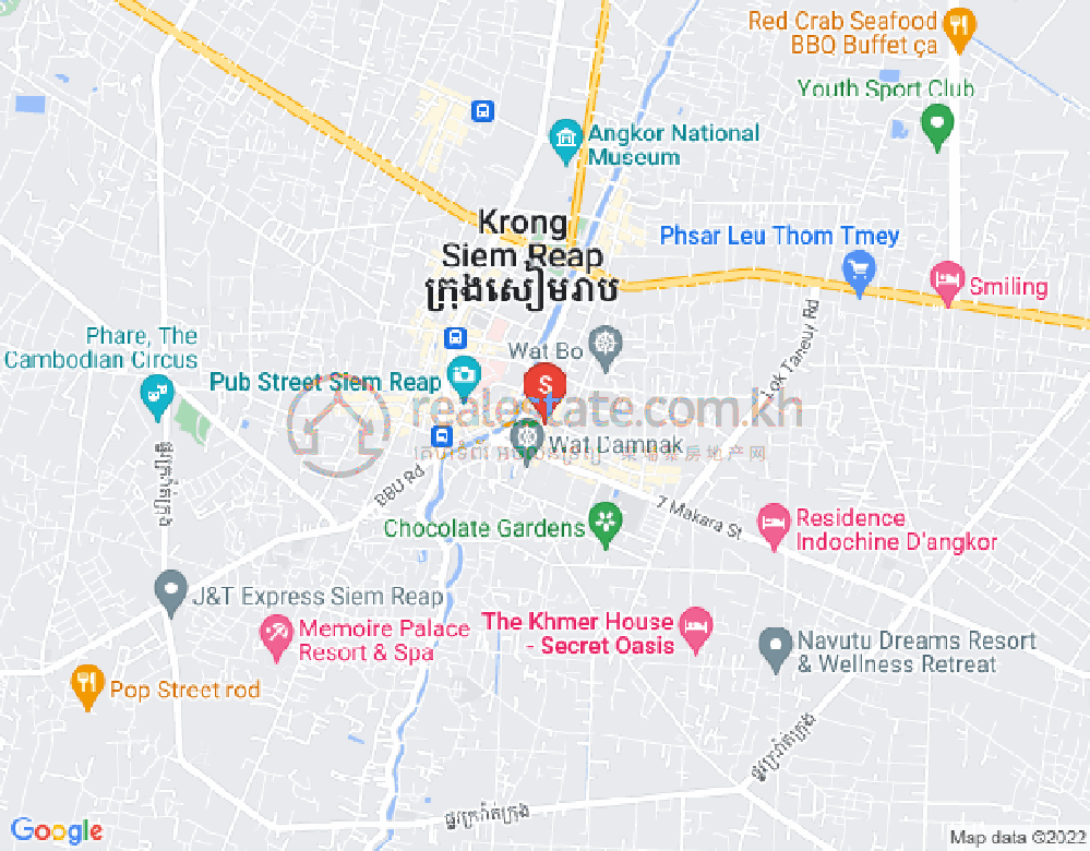 Carte de Sala Kamraeuk, Siem-Réap