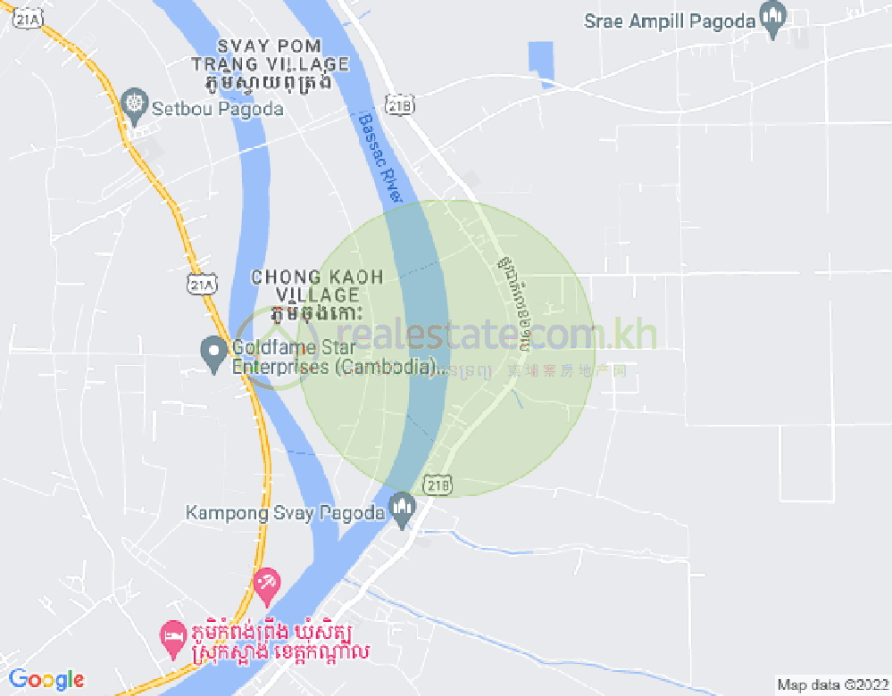 Map of Chheu Teal, Kien Svay, Kandal