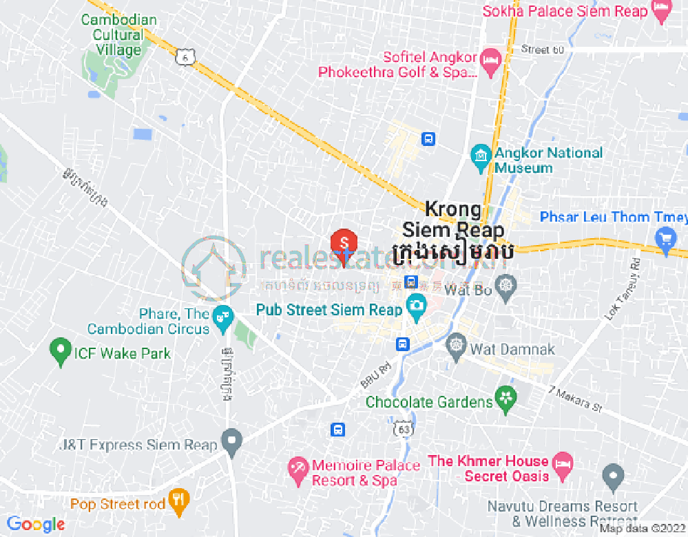 Svay Dangkum分区, 暹粒地图
