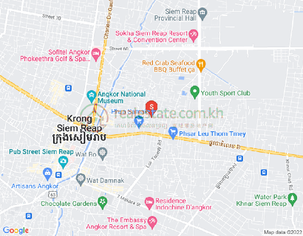 แผนที่ สลากราม, เสียมเรียบ