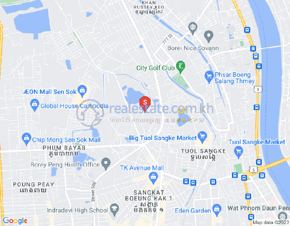Mapa: Phnom Penh Thmey, Sen Sok, Phnom Penh
