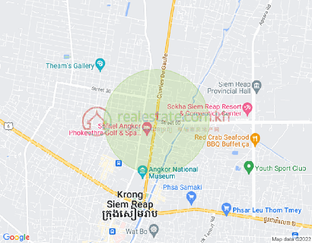 Carte de Sla Kram, Siem-Réap